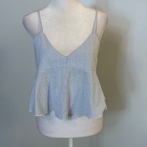 [John Galt] Blue/White Striped Tank - One Size